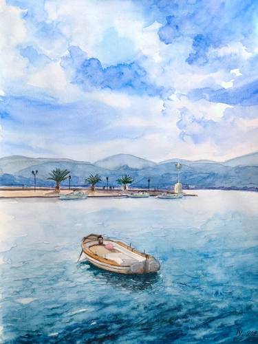 Original Realism Seascape Drawings by Yuliia Tumanova