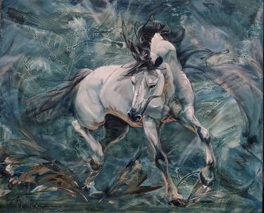 Print of Contemporary Horse Paintings by Rumen Dimitrov