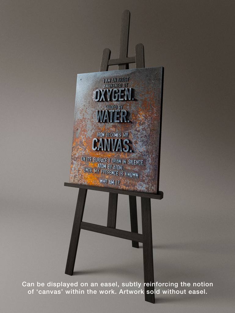 Original Abstract Typography Sculpture by Rana Dias
