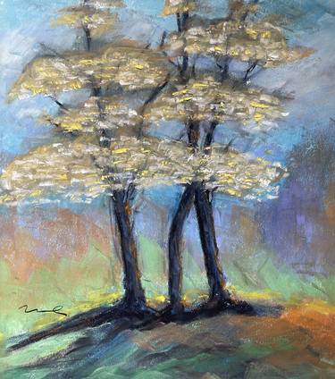 Original Abstract Expressionism Tree Paintings by Michael Maccioli