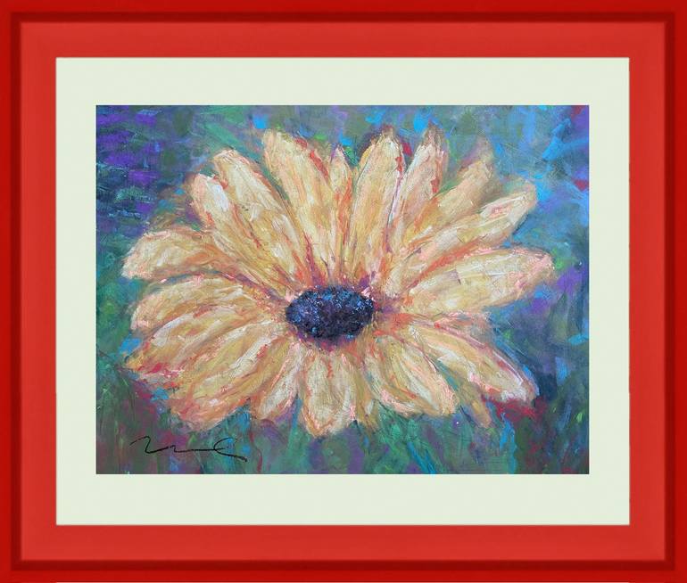 Original Expressionism Floral Painting by Michael Maccioli