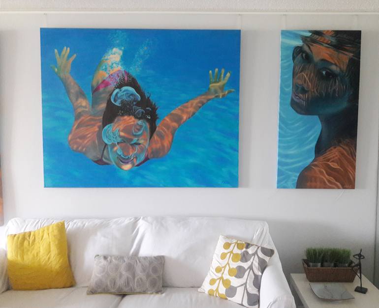 Original Impressionism Nude Painting by Robin White