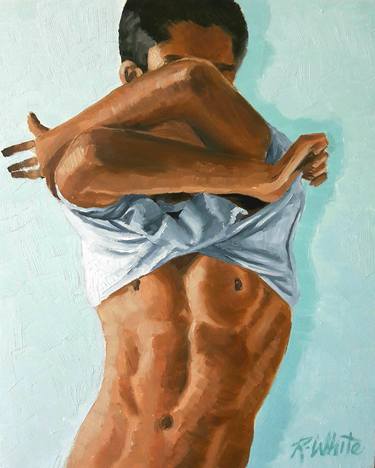 Original Figurative Erotic Paintings by Robin White