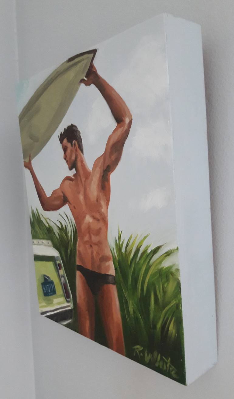 Original Figurative Men Painting by Robin White