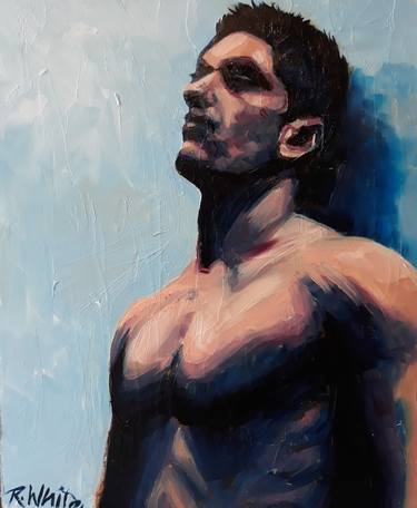 Original Figurative Men Paintings by Robin White