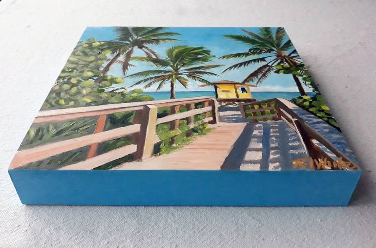 Original Fine Art Beach Painting by Robin White