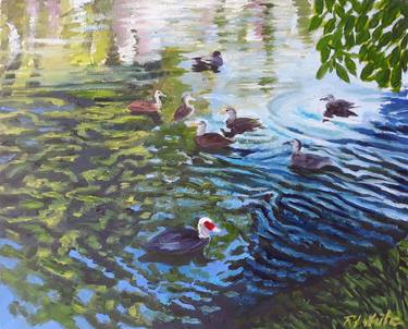 Original Impressionism Nature Paintings by Robin White