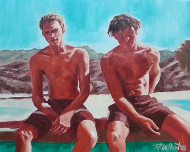 Print of Men Paintings by Robin White
