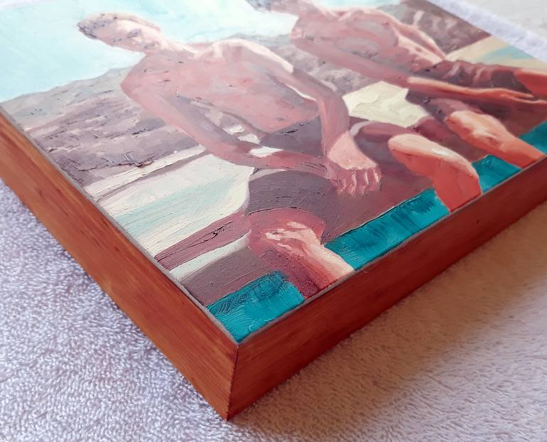 Original Figurative Men Painting by Robin White