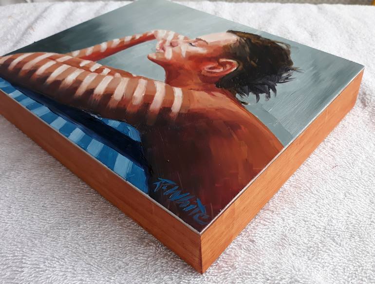 Original Expressionism Women Painting by Robin White