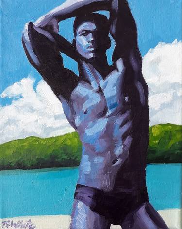 Original Men Paintings by Robin White