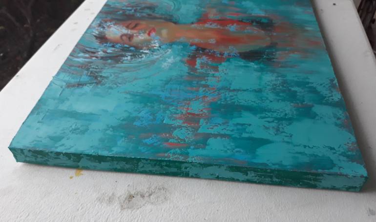 Original Expressionism Women Painting by Robin White
