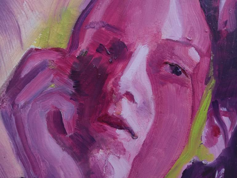 Original Expressionism Women Painting by Robin White