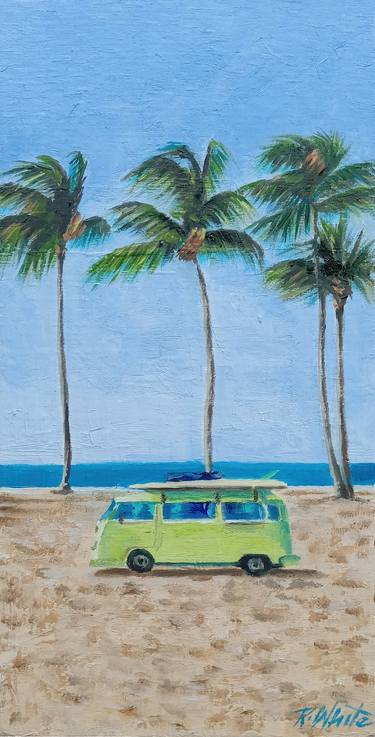 Original Impressionism Beach Paintings by Robin White