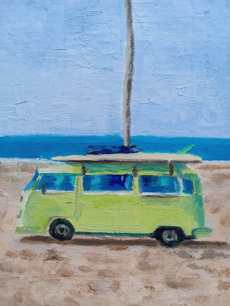 Original Beach Painting by Robin White