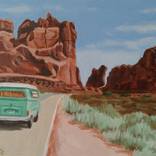 VW Bus in the Wild West by Robin White