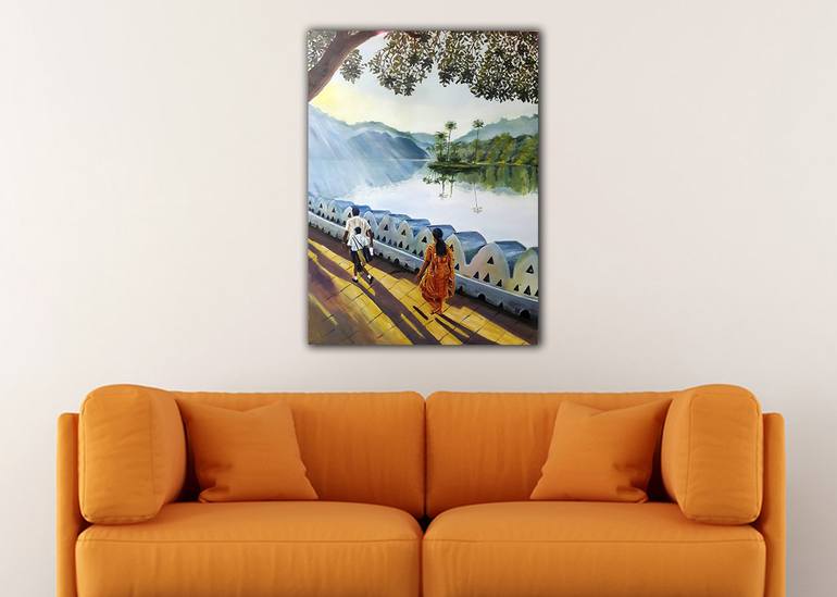 Original Impressionism Culture Painting by W A Jayaratne