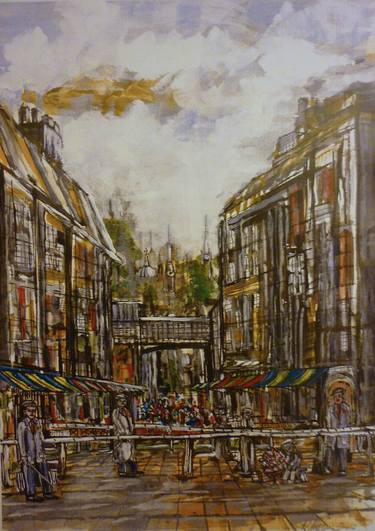 Original Expressionism Cities Paintings by Roy Milburn