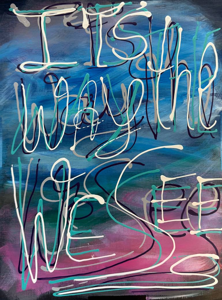 Original Abstract Painting by Angela Wichmann | Abstract Art on Paper | It's the way we see