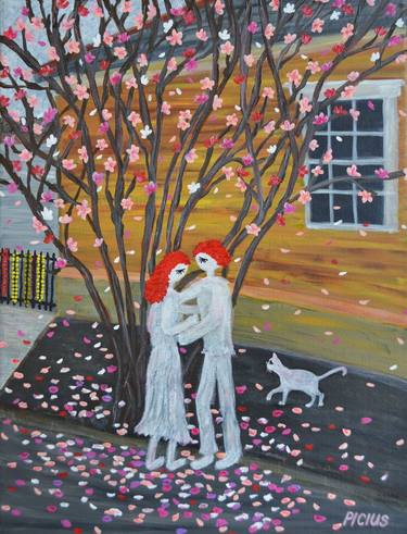 Print of Abstract Love Paintings by Picius Art