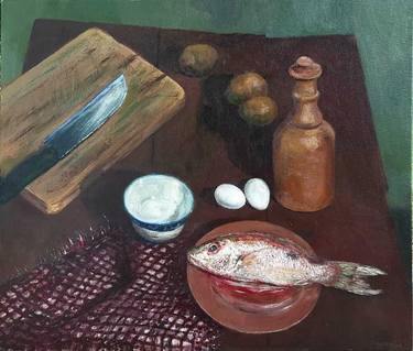 Original Surrealism Kitchen Paintings by Inaje Dilshan Fernando