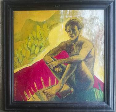 Print of Men Paintings by Manjula Karunatilleke