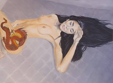 Print of Erotic Paintings by Ekaterina Nichubai Shpekht