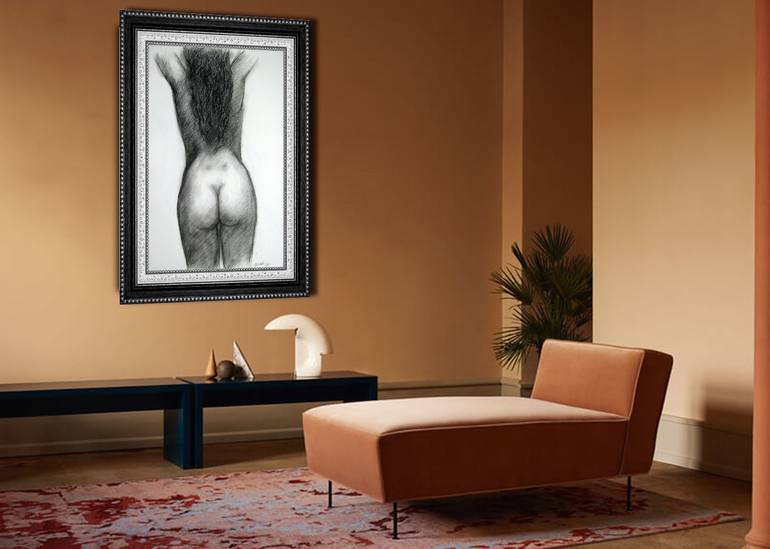 Original Realism Nude Painting by Wasantha Namaskara