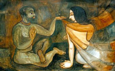 Original Realism Love Paintings by Wasantha Namaskara