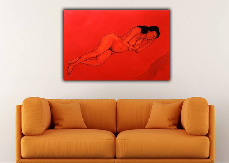 Original Nude Painting by Wasantha Namaskara