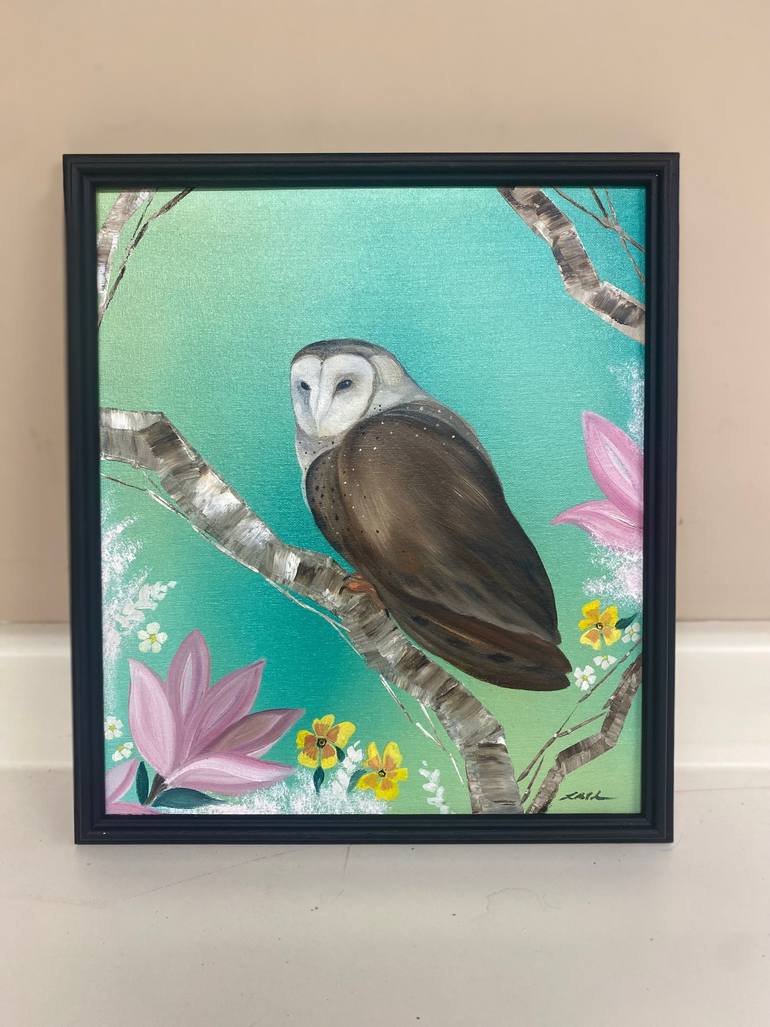 Original Contemporary Animal Painting by Laura Blue  Palmer