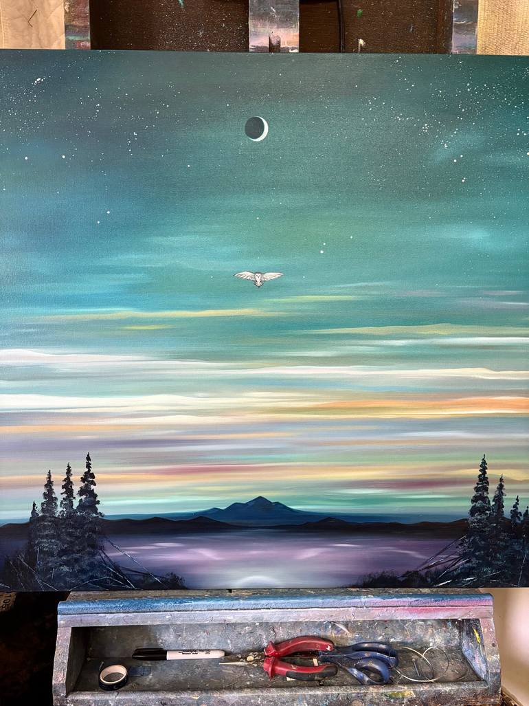 Original Contemporary Landscape Painting by Laura Blue  Palmer
