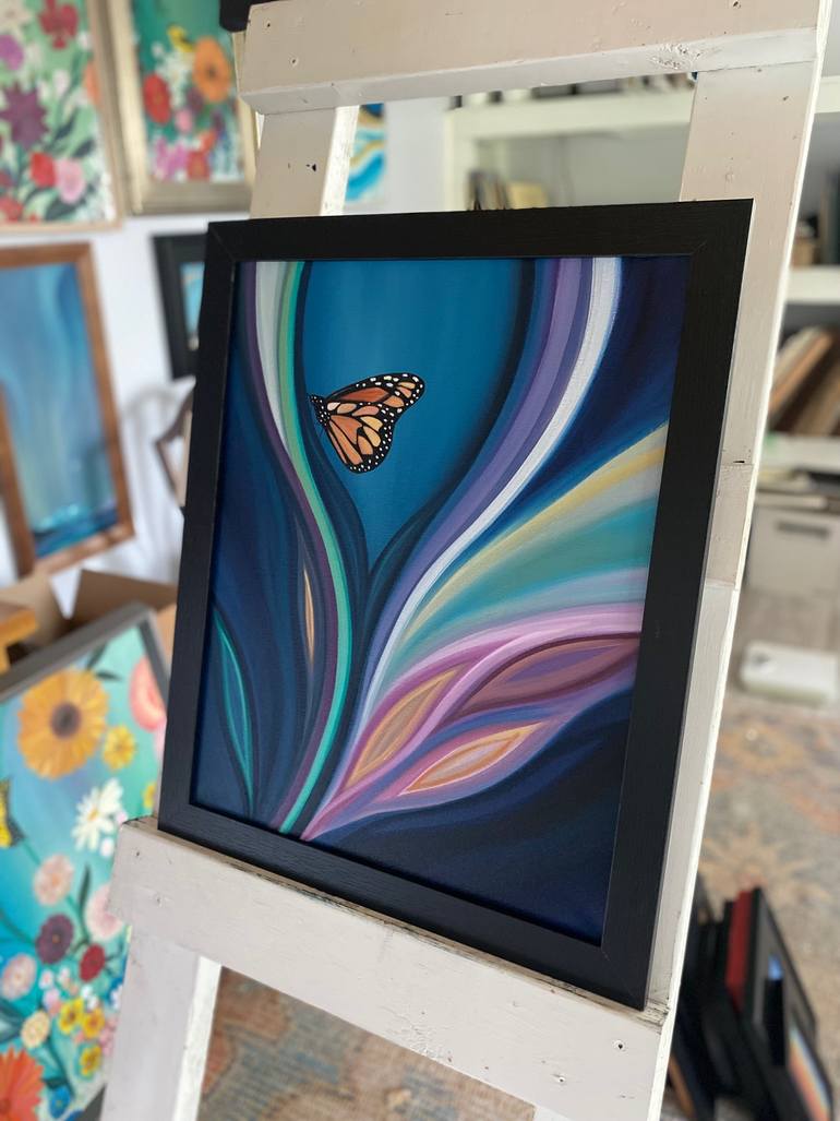 Original Abstract Animal Painting by Laura Blue  Palmer