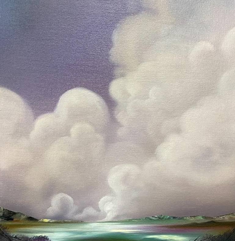 Print of Surrealism Landscape Paintings by Laura Blue  Palmer