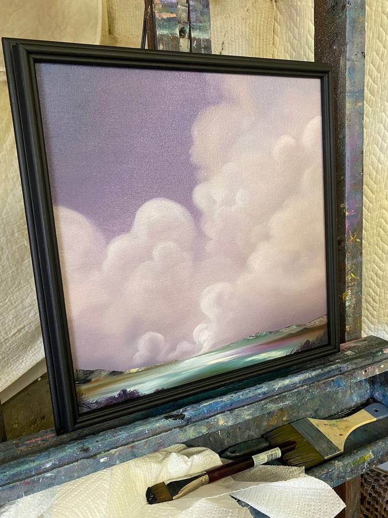 Original Surrealism Landscape Painting by Laura Blue  Palmer