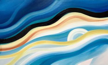Original Fine Art Abstract Paintings by Laura Blue Palmer
