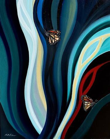 Original Surrealism Abstract Paintings by Laura Blue Palmer