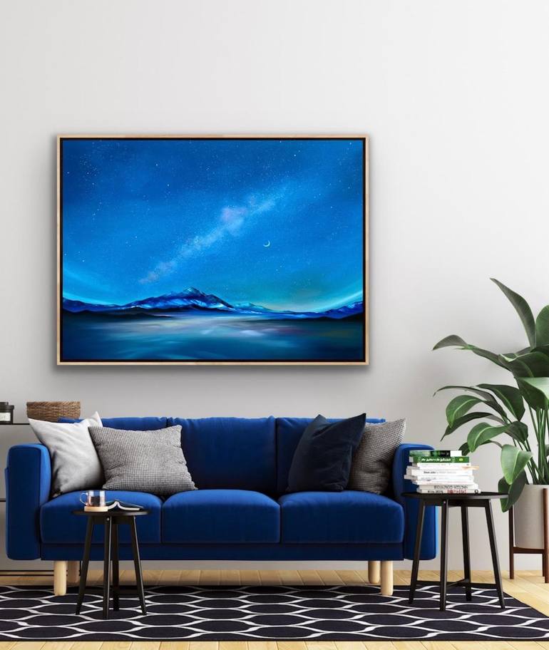 Original Modernism Landscape Painting by Laura Blue  Palmer