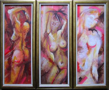 Original Realism Erotic Paintings by Pal Adrian
