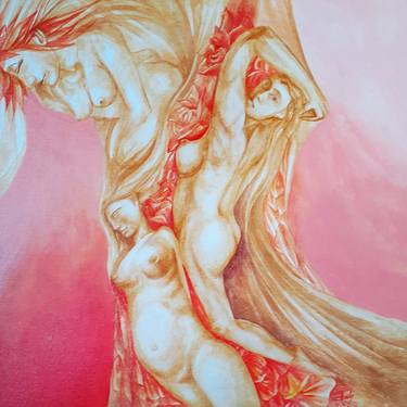 Original Figurative Erotic Paintings by Pal Adrian