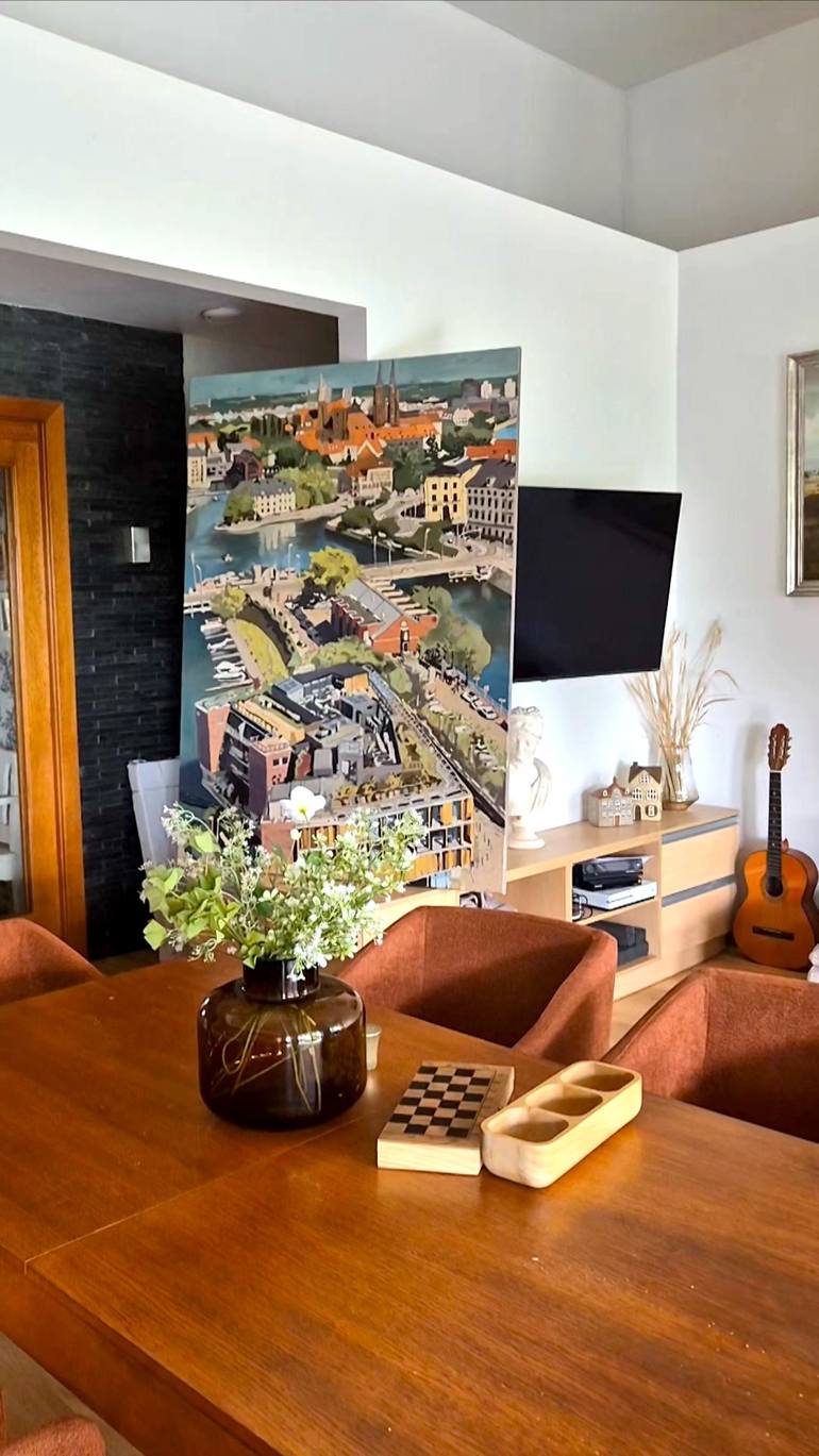 Original Contemporary Architecture Painting by Marta ŻYgadłO