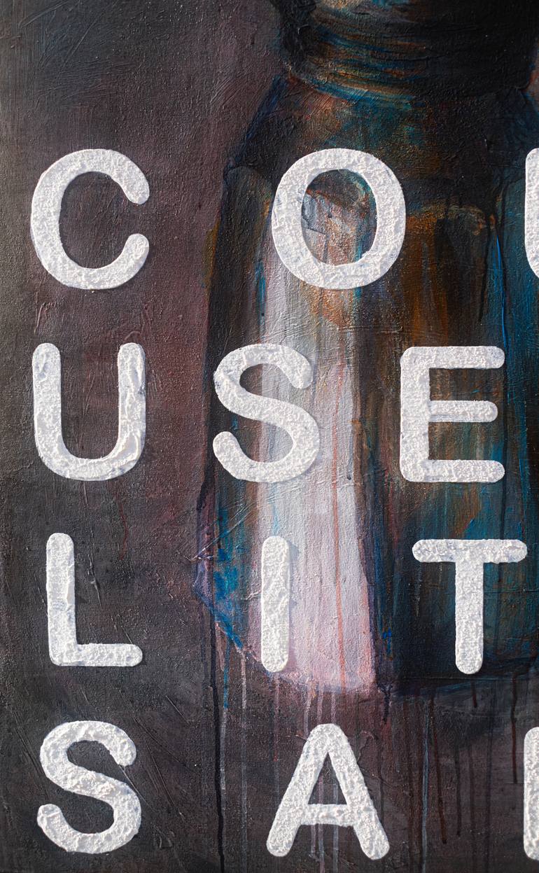 Original Contemporary Typography Painting by Jake Van Buskirk