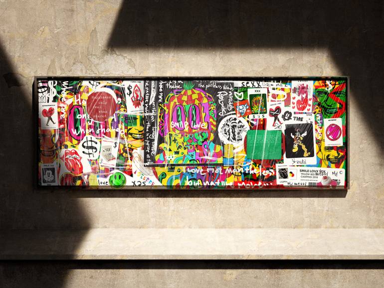 Original Pop Art Abstract Printmaking by Poly Jin