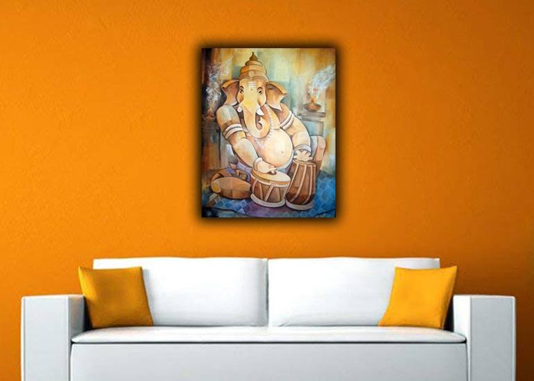 Original Impressionism Religion Painting by Prasanna Upali