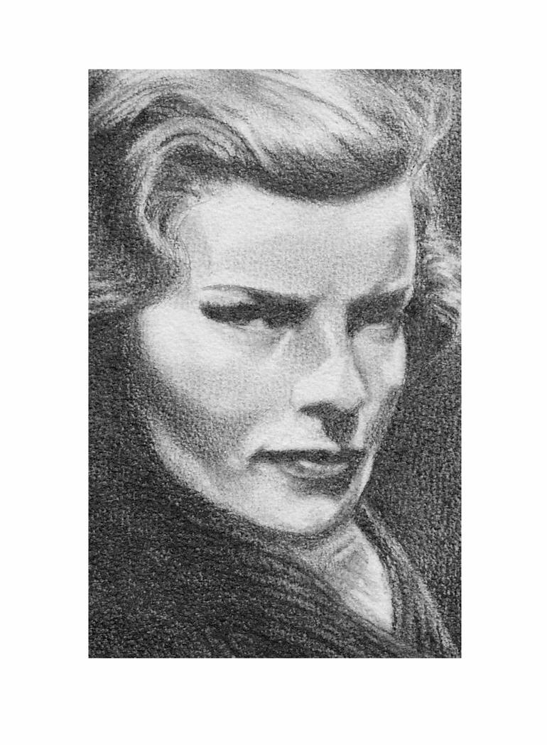 Katherine Hepburn Drawing by Michael Toland | Saatchi Art