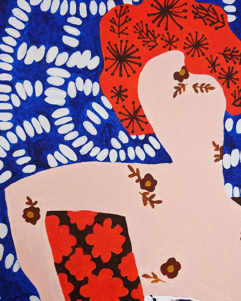 Original Abstract People Painting by Natallia Paliashuk