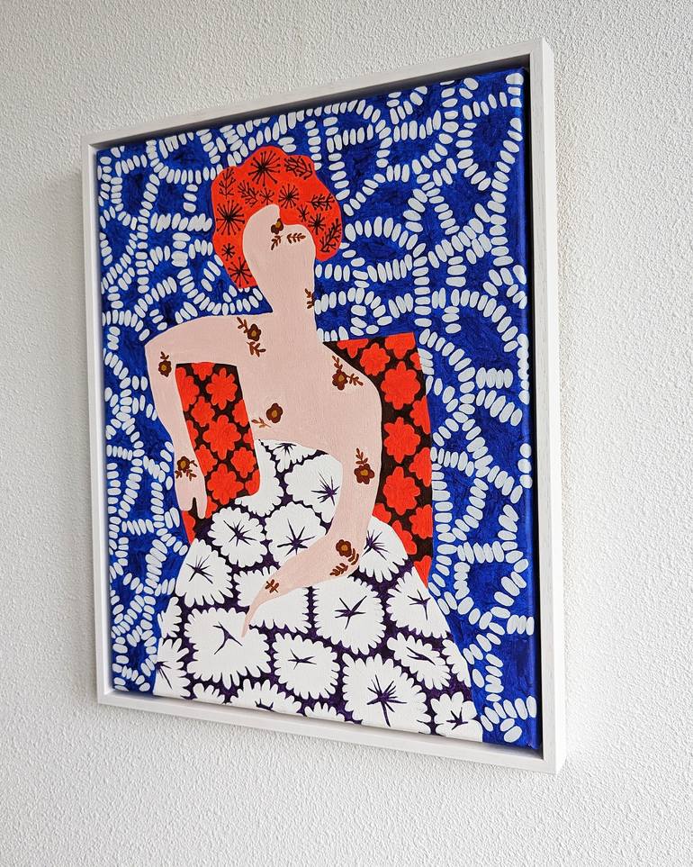 Original Abstract People Painting by Natallia Paliashuk