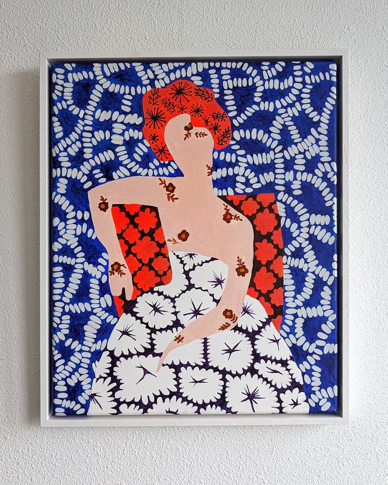 Original Abstract People Painting by Natallia Paliashuk