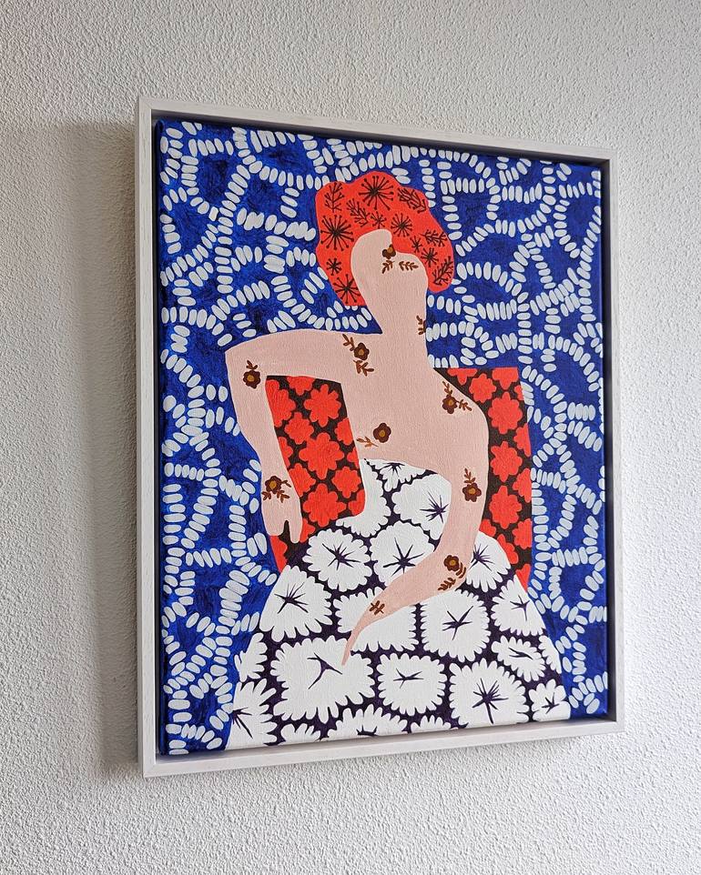 Original Abstract People Painting by Natallia Paliashuk