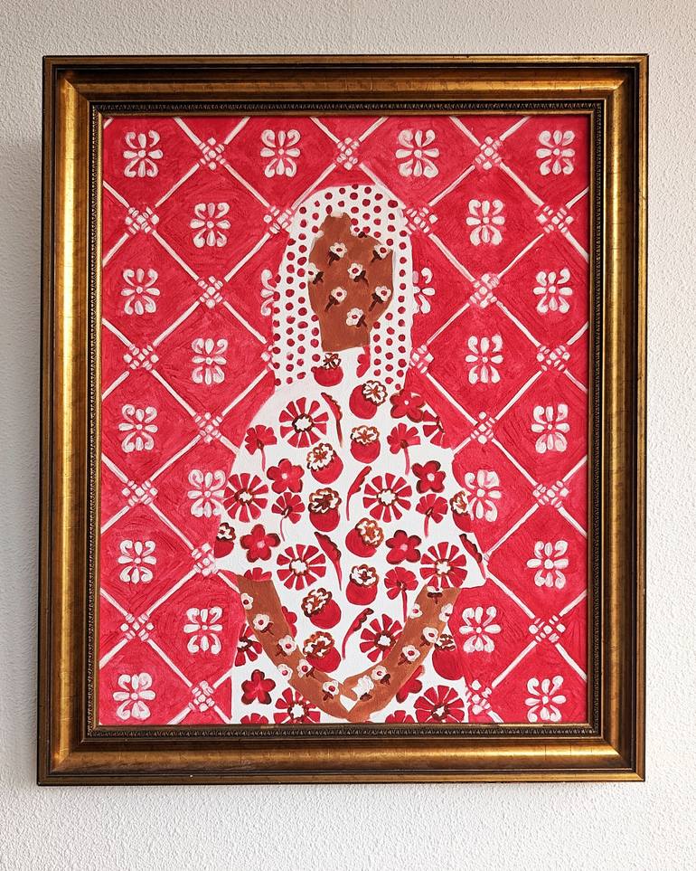 Original Abstract Women Painting by Natallia Paliashuk